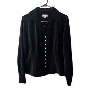 Christopher & Banks Velvet Blazer/Jacket Size Medium